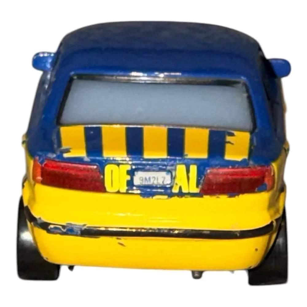 Disney Pixar Race Official Tom Metal Die-Cast 1:64 Blue Yellow Cars EUC